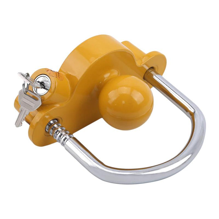 Trailer Coupling Lock Caravan  Anti-theft Universal Hitch Lock Tow Ball 2 Keys