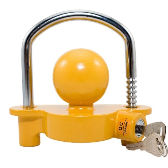 Trailer Coupling Lock Caravan  Anti-theft Universal Hitch Lock Tow Ball 2 Keys