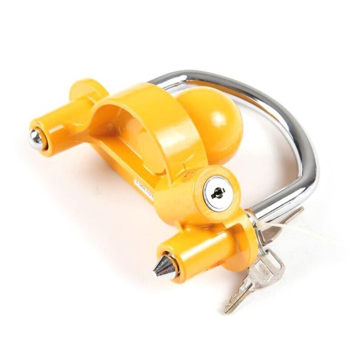 Trailer Coupling Lock Caravan  Anti-theft Universal Hitch Lock Tow Ball 2 Keys