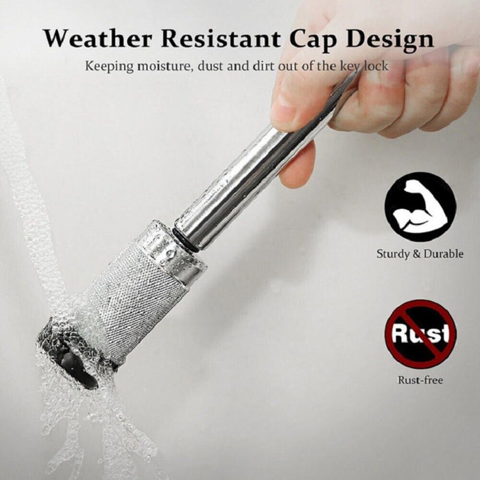 Hitch Pin Lock Receiver Tow Bar Ball Security L type Caravan Trailer 16 x 90mm