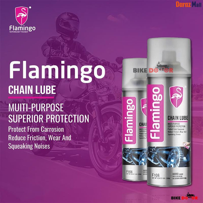 Flamingo Chain Lube 220ml Bottle Chain Lubricant MTB Road Bike Lubricant
