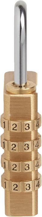 Brass Code Lock 4 Combination Luggage Suitcase Lock Security Pad Locks 30mm