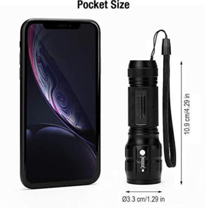 Force pro  3 Watt Cree LED Zoom Torch Spot Spread High performance On/Off/Flash