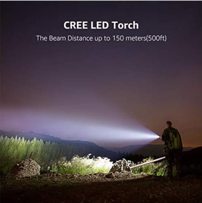 Force pro  3 Watt Cree LED Zoom Torch Spot Spread High performance On/Off/Flash