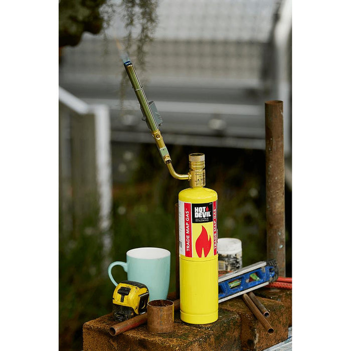 Hot Devil Trade Map Twin Turbo Torch Kit 25% hotter CGA600 thread swivels 360°