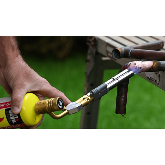 Hot Devil Trade Map Twin Turbo Torch Kit 25% hotter CGA600 thread swivels 360°