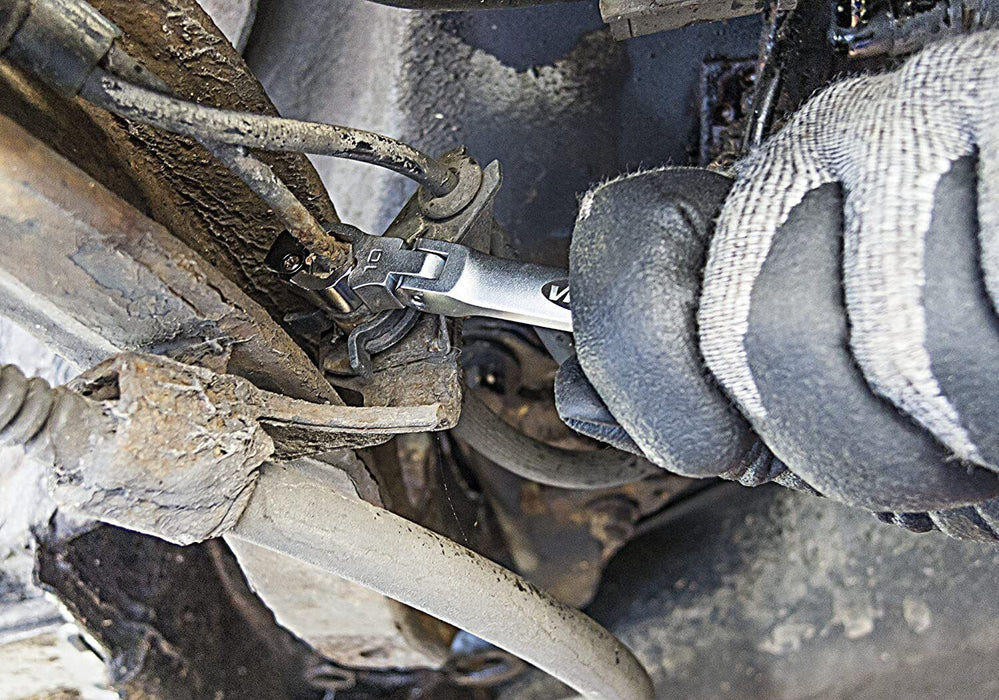 MAXIGEAR Mertic/SAE BRAKE LINE PIPE SPANNER WRENCH SET FLEXIBLE 8-32mm 5/16-3/4