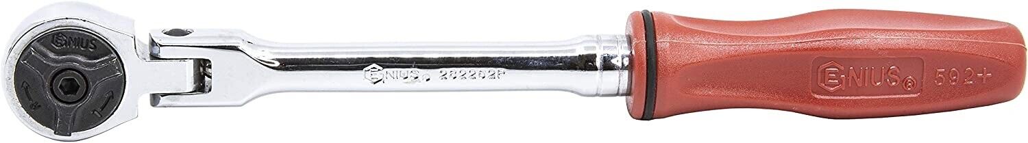 Genius Tools 1/4" dr Long Handle Rotor Head Ratchet w/Ergo Grip Made in Taiwan