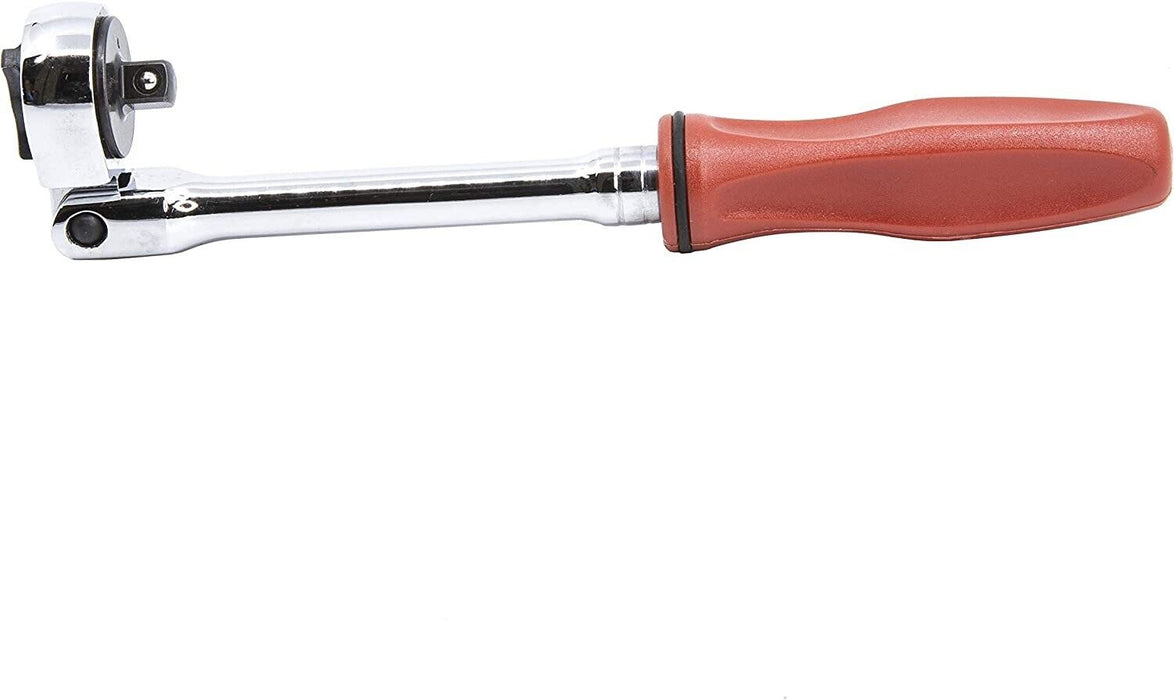 Genius Tools 1/4" dr Long Handle Rotor Head Ratchet w/Ergo Grip Made in Taiwan