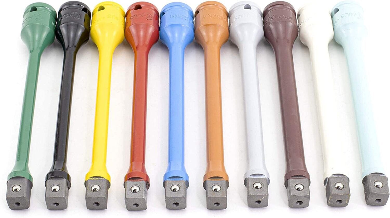Genius Tools 10PC 1/2"Dr Torque Extension Bar Set Made in Taiwan  65-150ft.lbs