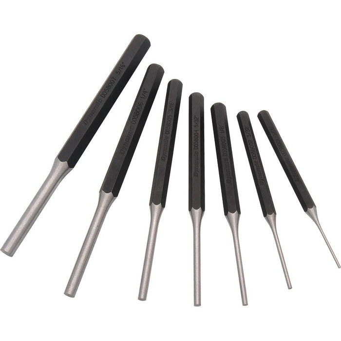 Genius Tools 7PC SAE Pin Punch Set  Made in Taiwan 1/16"-5/16"