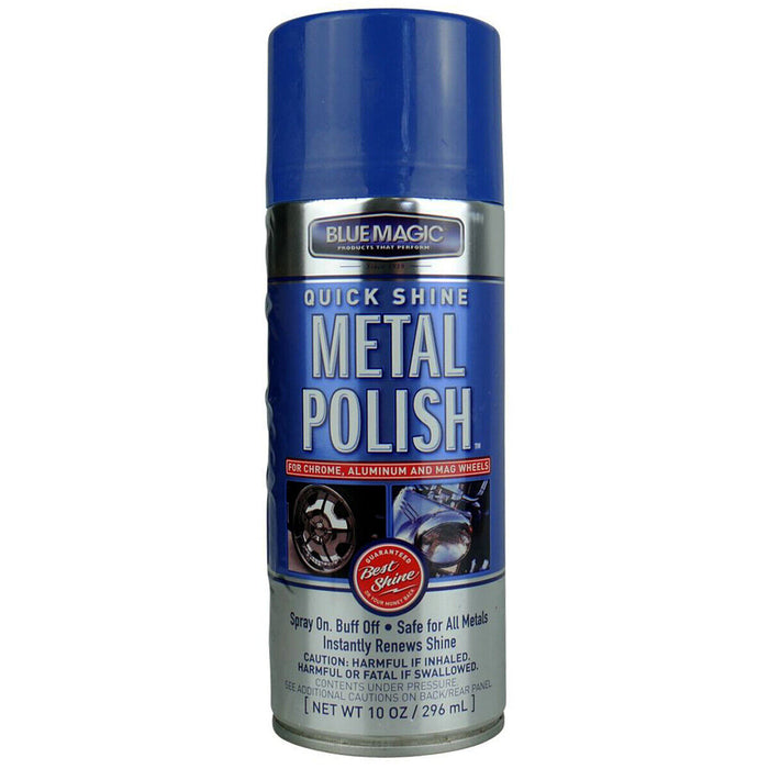 Blue Magic Quick Shine Metal Polish 296ml Aluminium Chrome & Mag Wheels