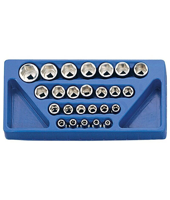 Genius Tools 25 Piece 1/2" Drive 6PT Metric Socket Set Made in Taiwan 8-36mm