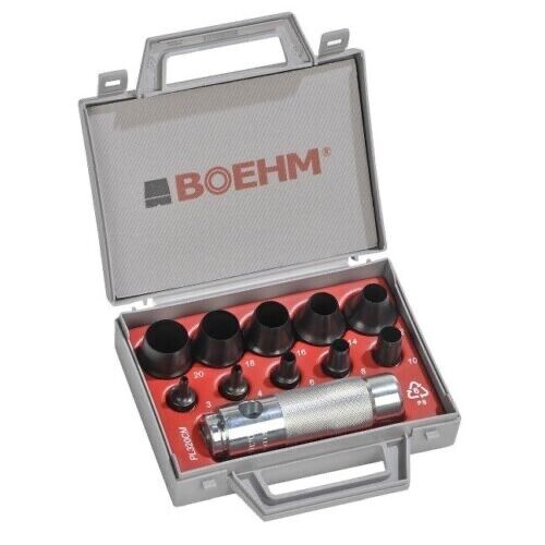 BOEHM Hollow Punch Set 3mm - 20mm - 11pc Made in Germany