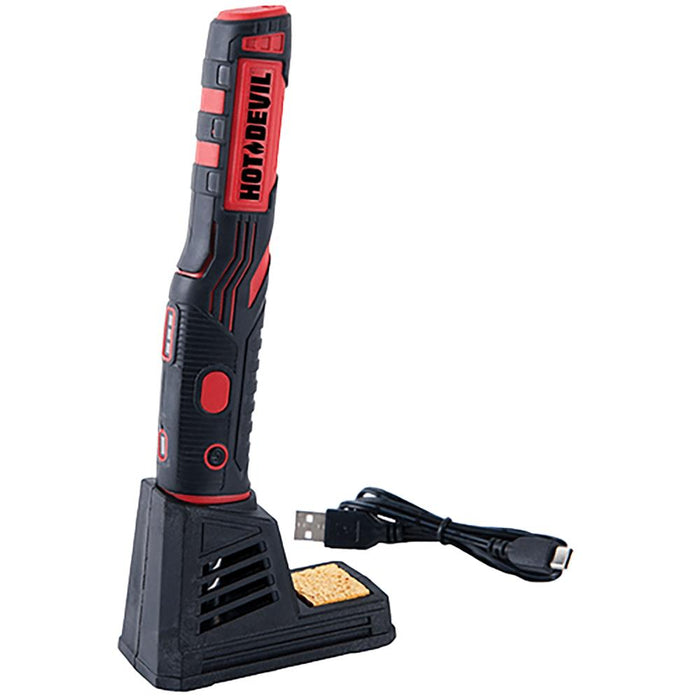 HOT DEVIL 8W 4V Max Cordless Soldering Iron Rechargeable 1800mAh Lithium Battery