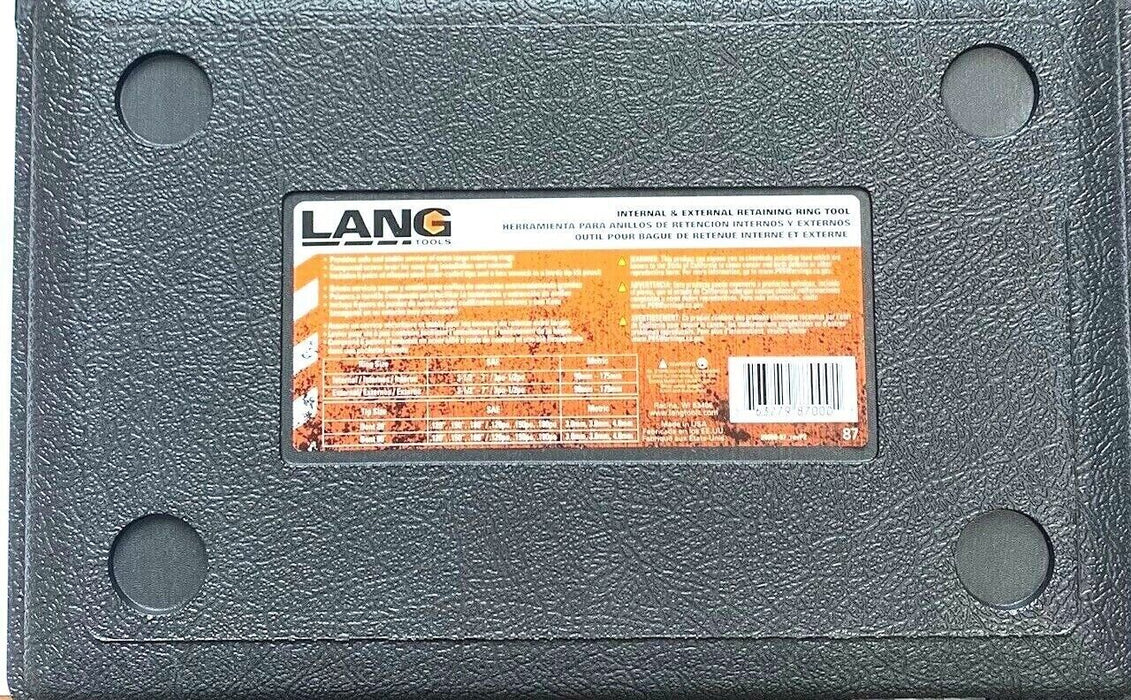LANG TOOLS 87 Extra Large Snap Ring Circlip Pliers Also Known Hi-Tech MADE IN US