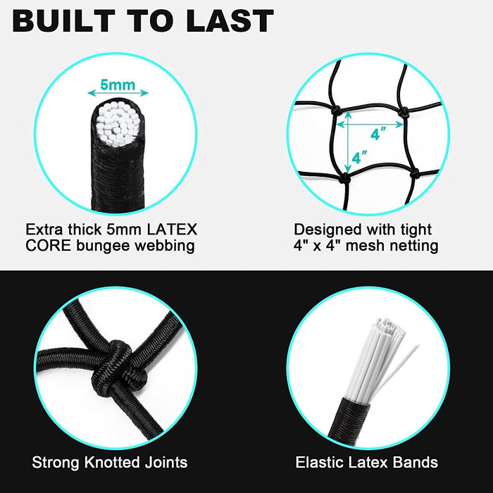 Force pro Heavy Duty Cargo Net 1.5x0.9M 6'x4' for Trailer Ute Truck Utility 4WD