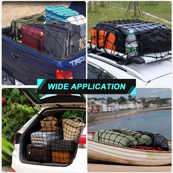 Force pro Heavy Duty Cargo Net 1.5x0.9M 6'x4' for Trailer Ute Truck Utility 4WD