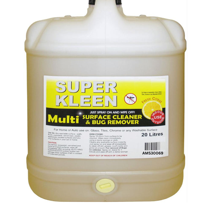 SUPER KLEEN 750mmL/5/20Litre Multi Surface Cleaner Bug Remover | Home  Auto Use