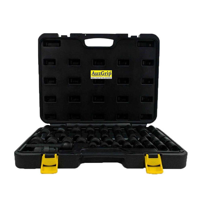 AuzGrip 40PC Metric 12PT 1/2" Square Drive Deep & Standard Impact Made in Taiwan
