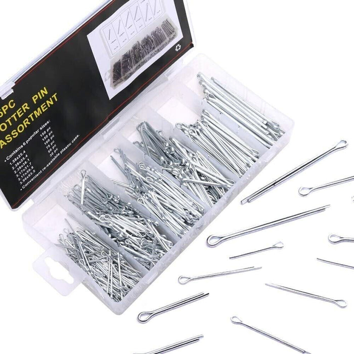 1000pc Cotter Pin Assortment Grab Split Fixings Securing Lock Pins Spring Kit AU