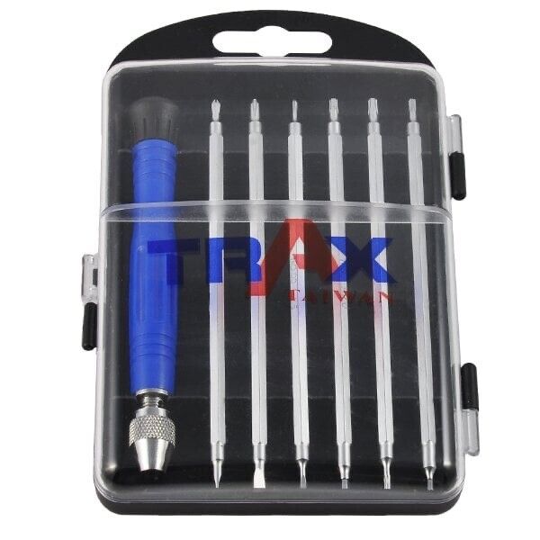 TRAX 12in1 Precision Screwdriver Set Cross Torx Bits Tool Kit Made in Taiwan