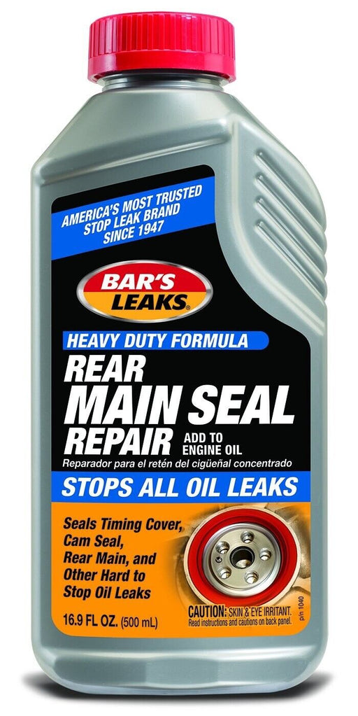Barsleak Rear Seal Repair 500ml Stop Leak Main Rear Seal Bottle Made in USA - FISHER DISCOUNT
