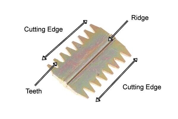 12PCPro Bricklaying Scutch Combs  Comb Scutch Holding Chisels/Hamme 38MM AU Sell