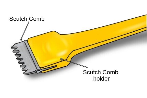 12PCPro Bricklaying Scutch Combs  Comb Scutch Holding Chisels/Hamme 38MM AU Sell