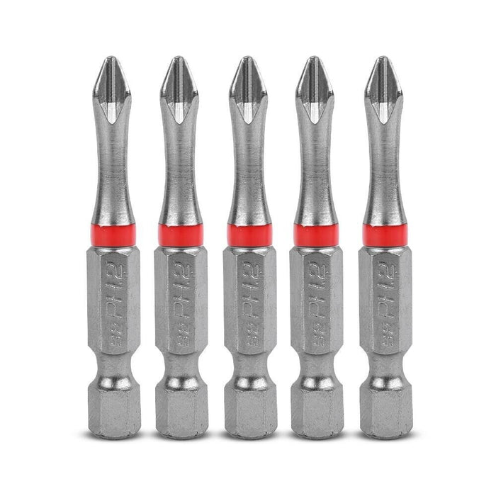 10pc 50mm magnetic Philips PH2 head screw driver bit S2 Grade Steel Magnetic