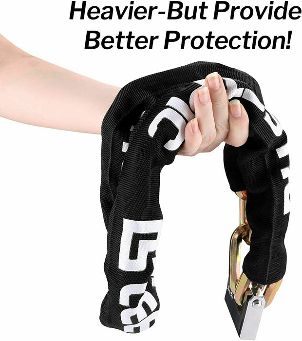 900mm Motorcycle Bike Bicycle Heavy Duty Chain Lock High Security Hardened Steel - FISHER DISCOUNT