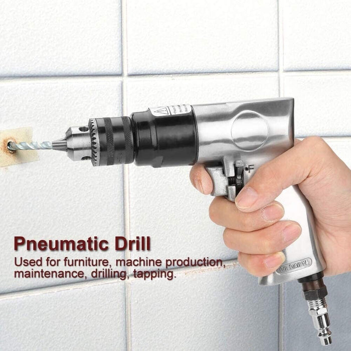 3/8inch 1800rpm High-speed Pneumatic Drill Reversible Rotation Air Drill Tool