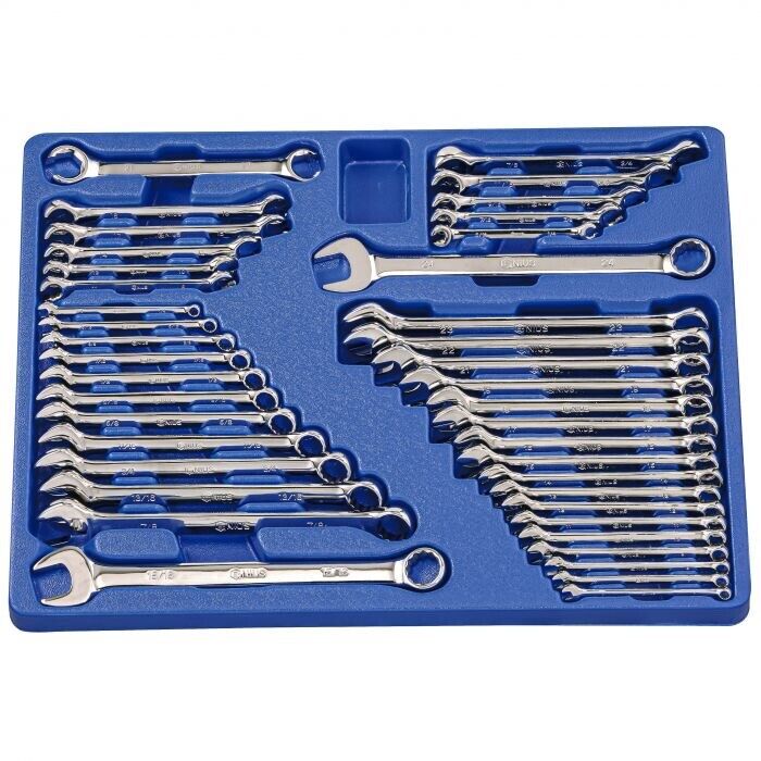 Genius Tools 41PC Metric & SAE Combination & Flare Nut Wrench Set Made in Taiwan