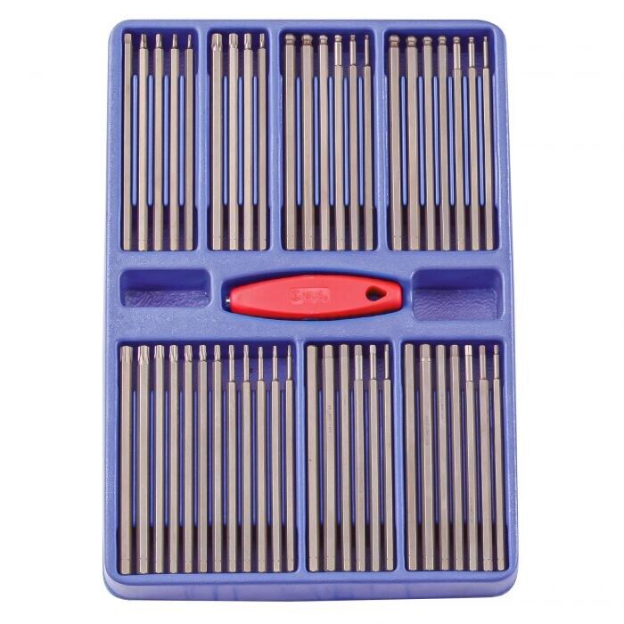 Genius Tools 48 Piece Hex, Star, Triple Square & Square Bit Set Made in Taiwan