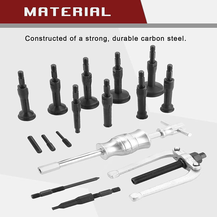 16 Pcs of PK Tool Puller Set - Inner Bearing with Slide Hammer & Adaptors