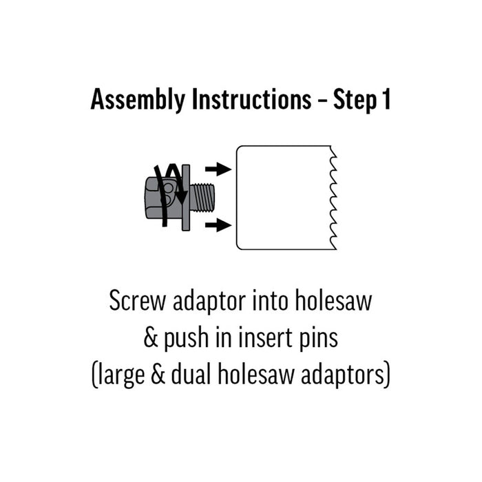 4PC Bi-Metal Holesaw Arbor w Pilot Drillbits 14-30mm/32-152mm Hole Saw Arbour