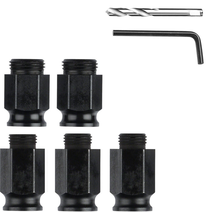Force pro 7PC Quick Release Arbor Starter Kit:2PC 1/2" 14-30mm 3PC 5/8" 32-152MM