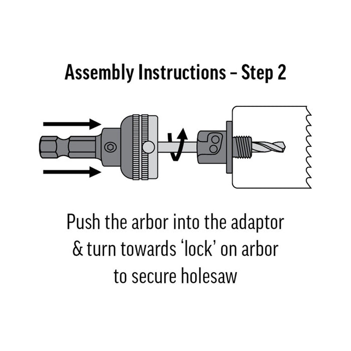 Force pro 7PC Quick Release Arbor Starter Kit:2PC 1/2" 14-30mm 3PC 5/8" 32-152MM