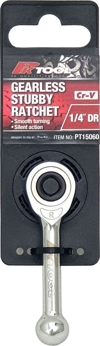 Force pro  3/8 /1/4Dr 77-115mmL Gearless Stubby Ratchet - Smooth Turning Cr-V