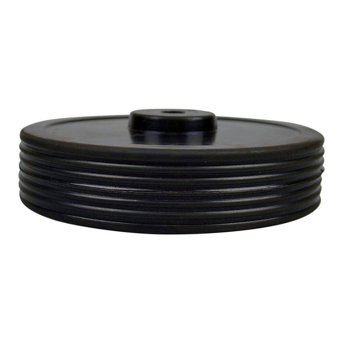 Force pro 6" Jockey Wheel Replacement, Spare Rubber Wheel SOLID - Trailer, Boat