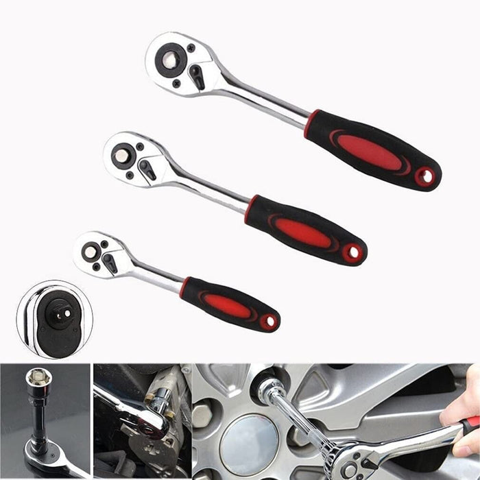 Force pro 13pc 1/2 3/8 1/4”DR 250mm Metric HETOK SOCKET & RATCHET SET 4-22mm