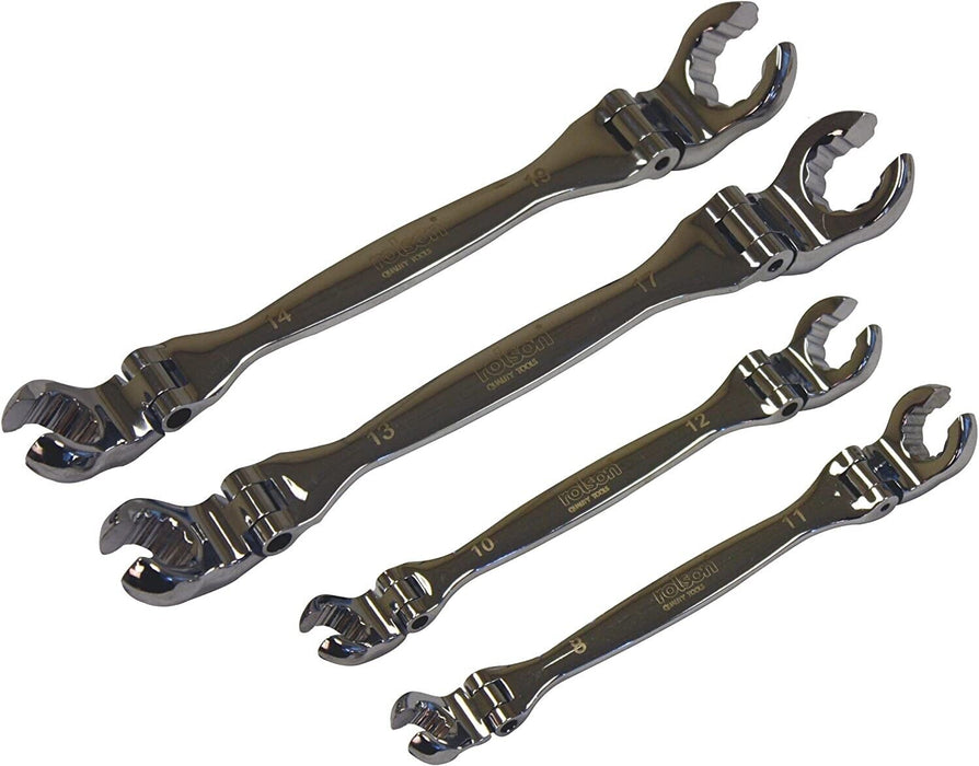 Force pro 6PC Flexible Head Flare Nut Spanner Set for Brake & Hydraulic Pipe Nut