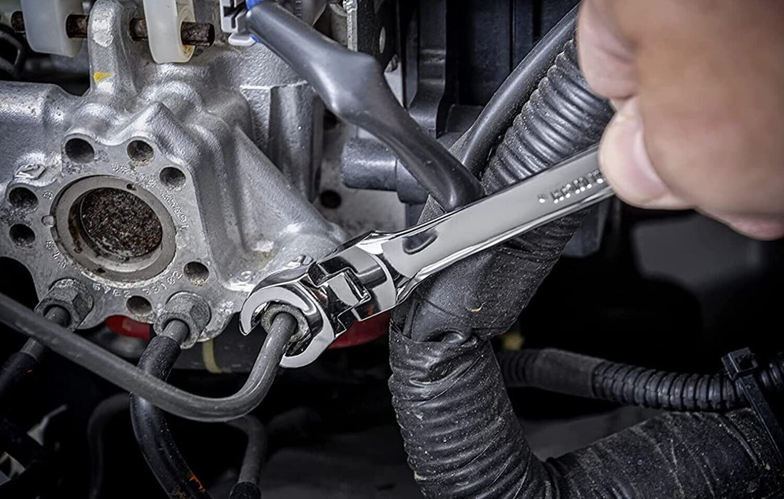 Force pro 6PC Flexible Head Flare Nut Spanner Set for Brake & Hydraulic Pipe Nut