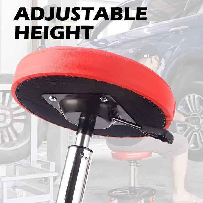 PK TOOLS WORK SHOP GARAGE STOOL ROLLING MECHANICS PNEUMATIC CREEPER SEAT