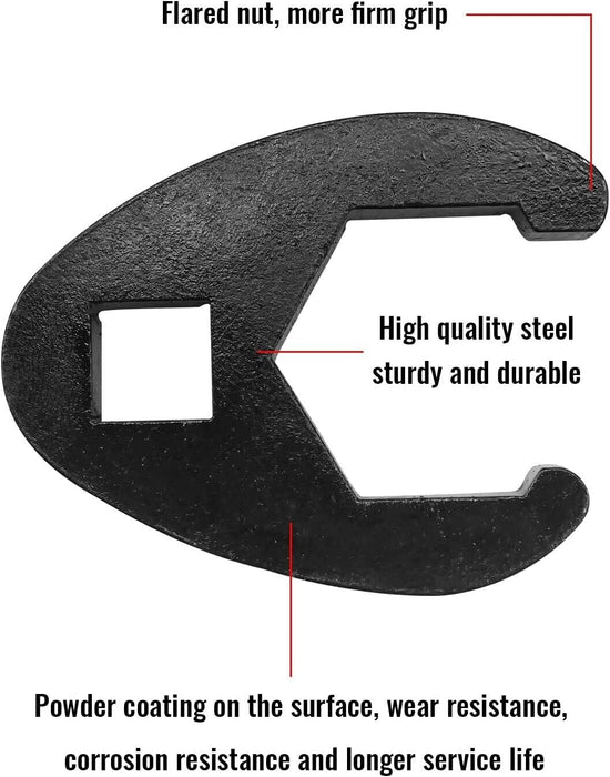 Force pro 19pc Flare Nut Crowfoot Spanner Wrench Set Cr-Mo8-32mm Made in Taiwan