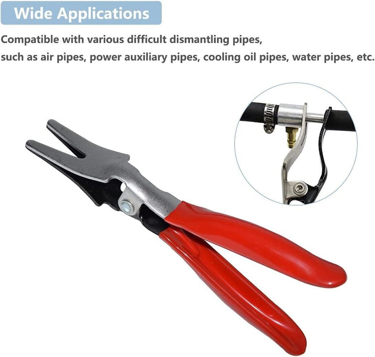 T&E Tools Fuel Vacuum Line Pliers  Car Hose Pipe Tube Remover Separator