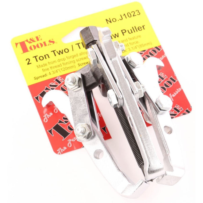 T&E Tools 120mm Two & Three Jaw gear Puller (2 Ton) Made in Taiwan 85mmL