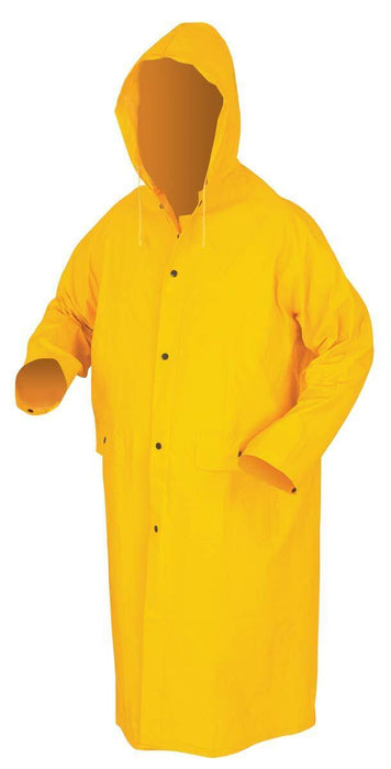 Force pro  Rain Coat Zip/Stud Front Closure, 70% PVC, 30% Polyester