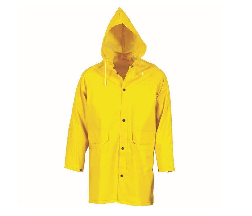 Force pro  Rain Coat Zip/Stud Front Closure, 70% PVC, 30% Polyester