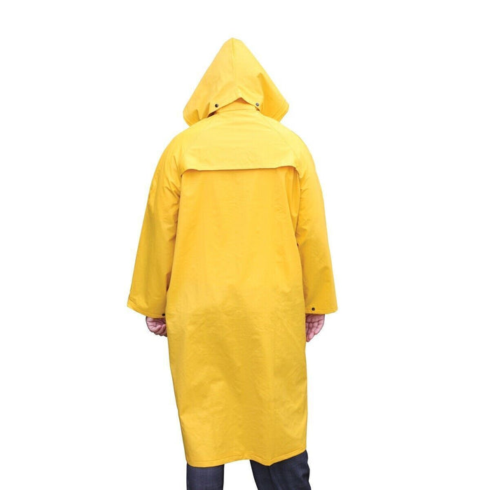 Force pro  Rain Coat Zip/Stud Front Closure, 70% PVC, 30% Polyester